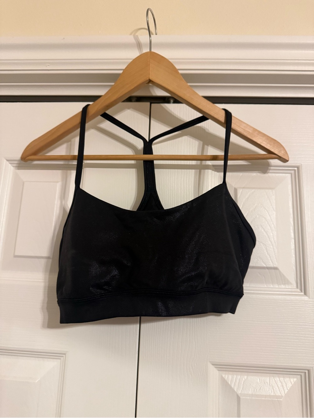 lululemon athletica Black Shimmer Thin-Strap Sports Bra - Picture 4 of 5